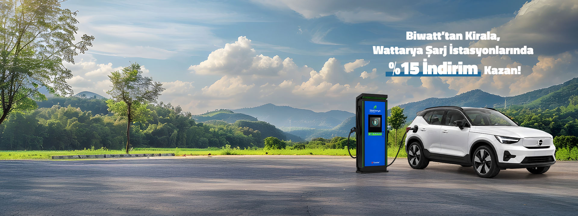 Biwatt'tan Kirala, Wattarya Şarj İstasyonlarında %15 İndirim Kazan